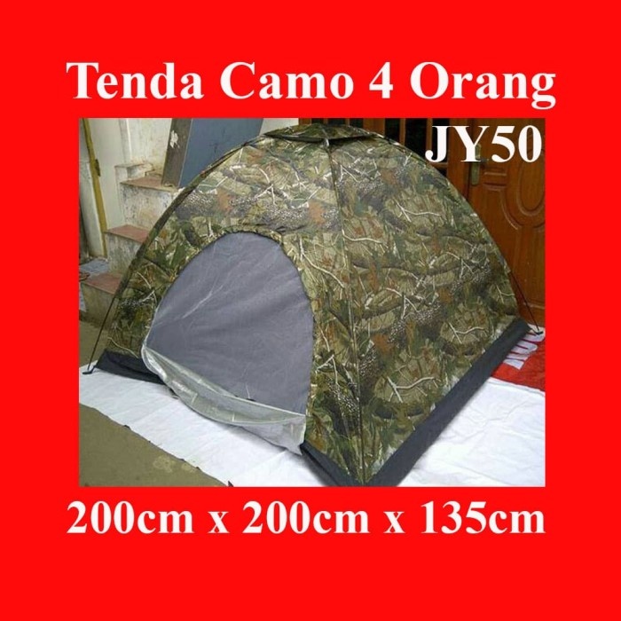 READY Tenda Camping camo / tenda camo 4-5 orang ( JY50 ) / tenda dome