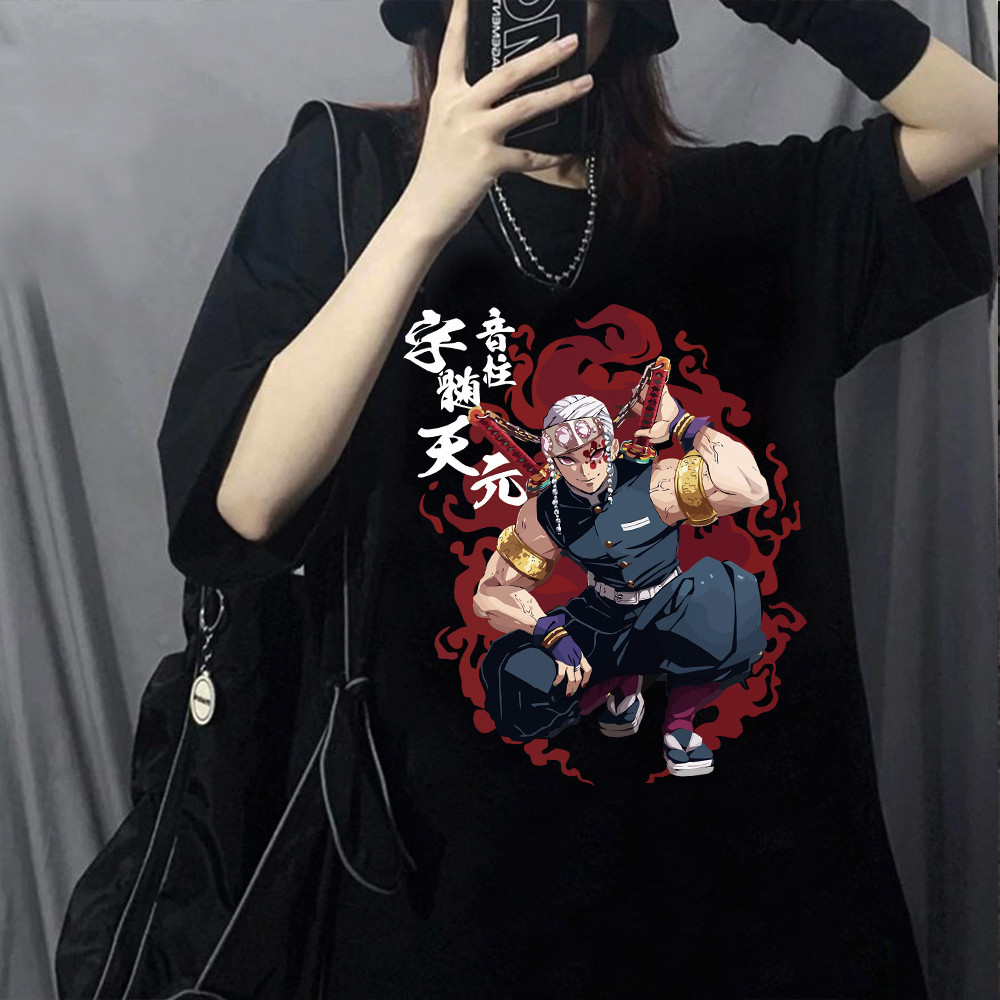 Tshirt Pembunuh Iblis T Anime Tengen Uzui Manga Streetwear