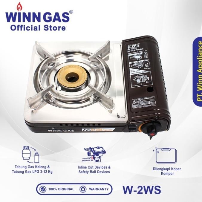 Winn Gas W2Ws Kompor Portable 2 In 1 Luthkillas