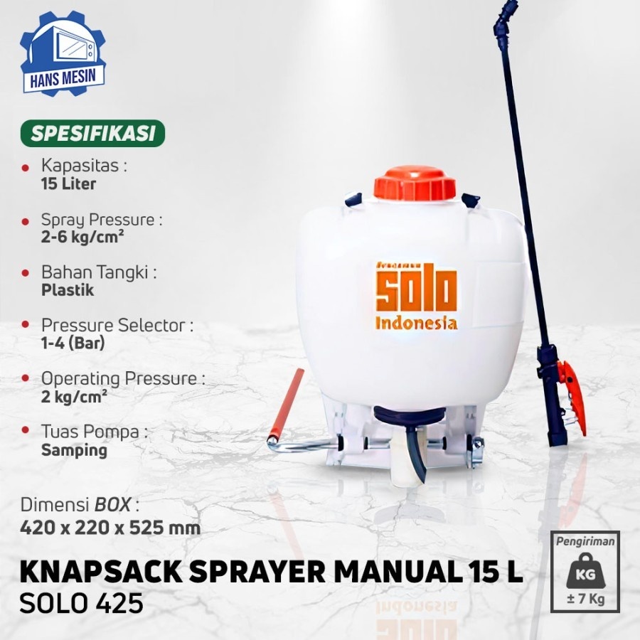 PANA ALAT SEMPROT PERTANIAN 15 LITER SOLO 425 KNAPSACK SPRAYER