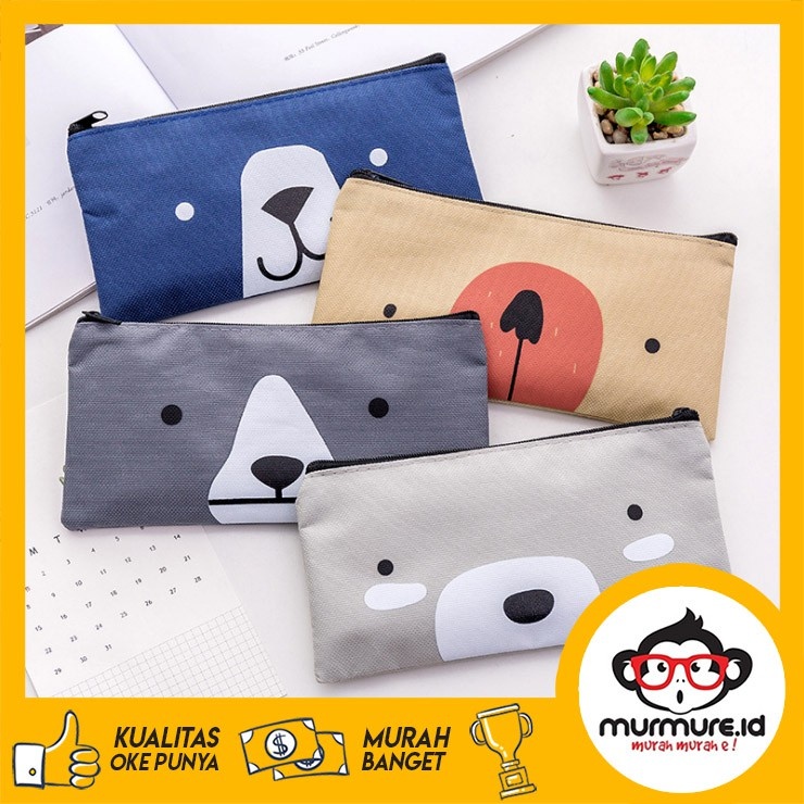 

MURMURE.ID COD KOTAK PENSIL KAIN KANVAS KARAKTER HEWAN LUCU MURAH PRODUCT IMPORT PC026