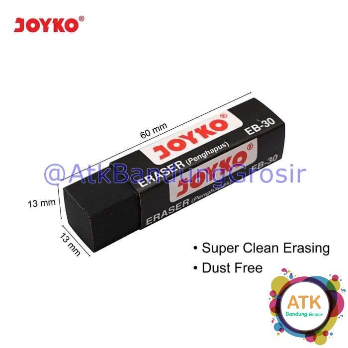 

Penghapus Pensil/ Eraser Joyko EB-30 Hitam Satuan