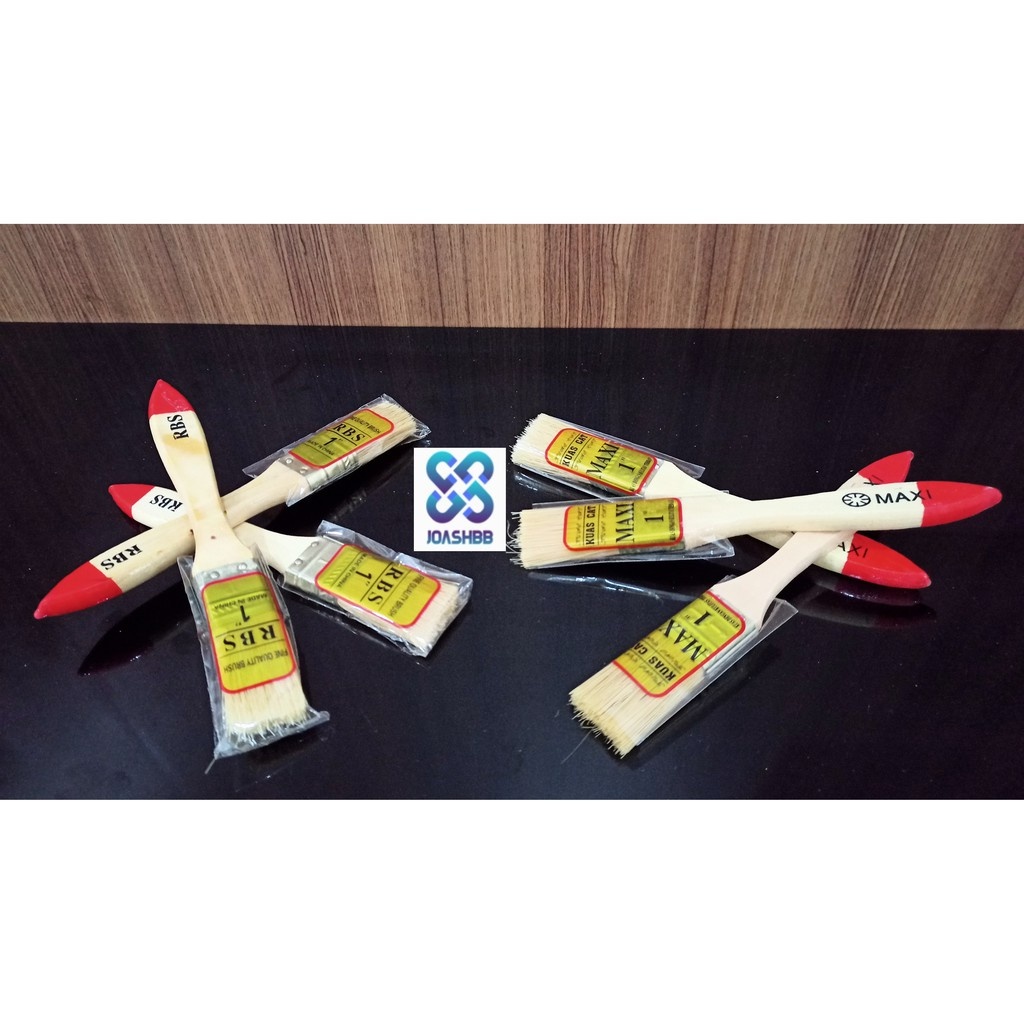 

Kuas Cat Kayu ukuran 1/2" 3/4" 1" 1 1.5" 2" 2.5" 3" 4" 5" inc PAINT BRUSH koas