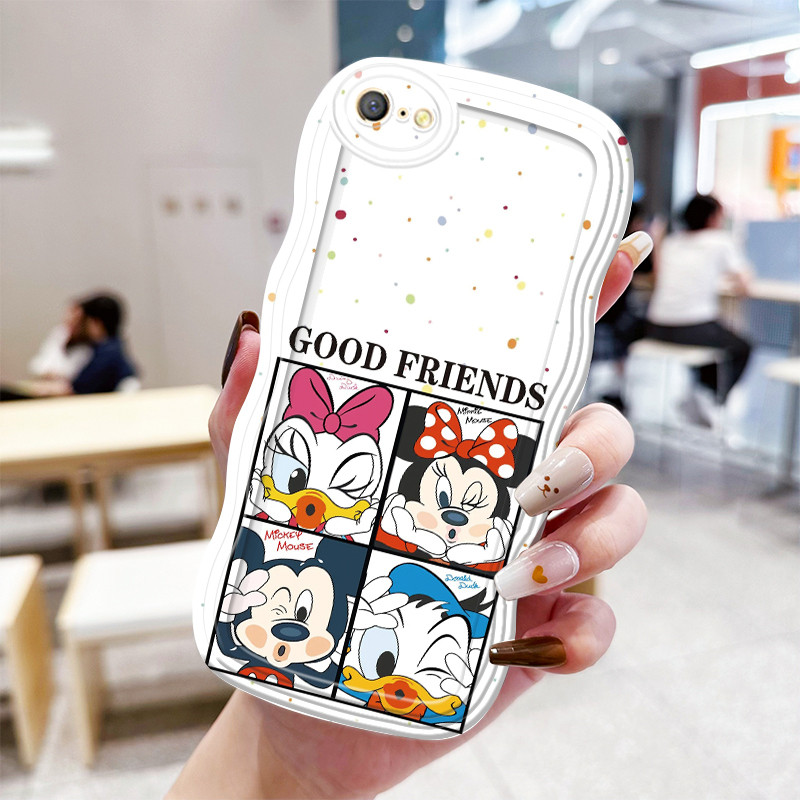 Casing Hp Untuk OPPO A71 A71K Case Casing HP empat karakter kotak Kasing Cesing pola Silikon Softcas