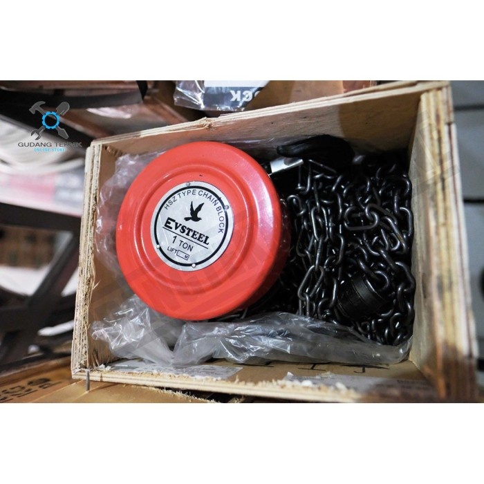 READY Hoist Manual Katrol Takel Kerekan / Chain Block 1Ton x 5Meter EVSTEEL