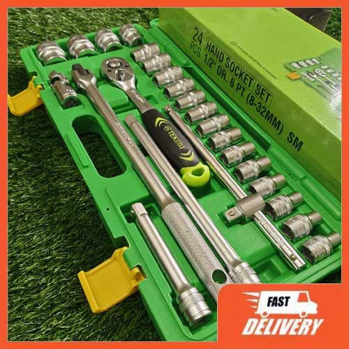 READY Kunci Tok Tekiro 24pcs 8-32 6pt Box Plastik - Hand Socket Set Tekiro ( Ready Cod ) Kunci 1set