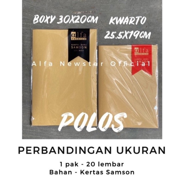 

Sampul Buku Coklat Samson Polos ukuran Kwarto