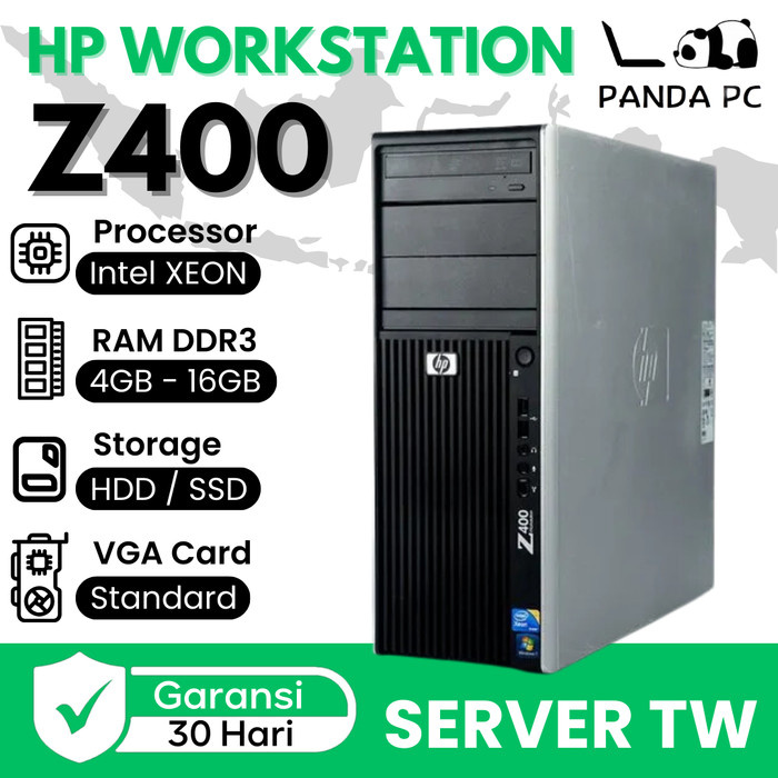 SERVER HP Z400 XEON PC SERVER SECOND BERKUALITAS - WORKSTATION
