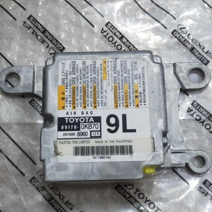 89170-0Kb70 Ecu Modul Airbag Fortuner Vrz Hilux Revo  Ready