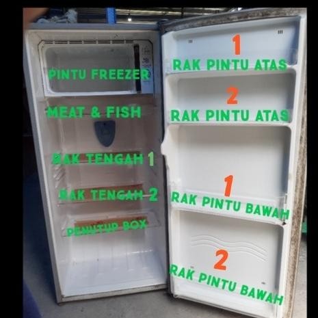 READY RAK KULKAS SHARP 1 PINTU TIPE LEMON (LOVES) PINTU FREEZER