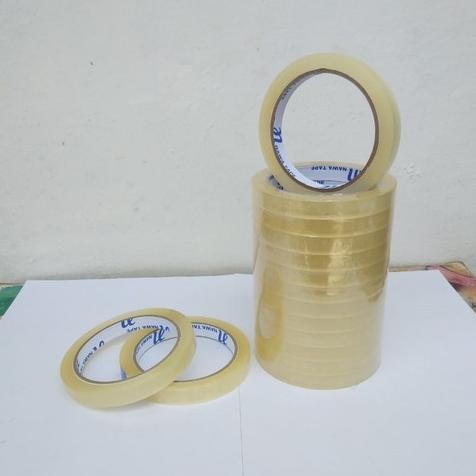 

Lakban Bening Coklat Isolasi Selotip 12mm x 60yard Kecil