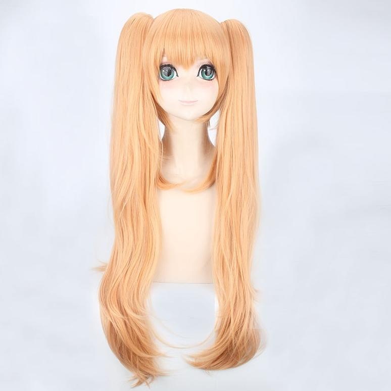 JNH LOL-123 wig clip on rambut palsu daily lolita cosplay blonde orange naruto twintail TERLARIS