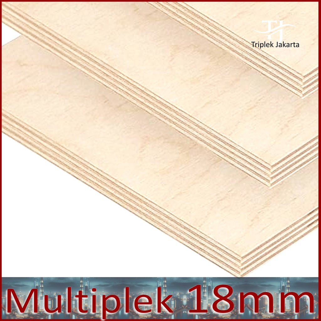 Multiplek 18 mm 50x20 cm | Palem Grade A | Triplek 18mm 20x50 cm
