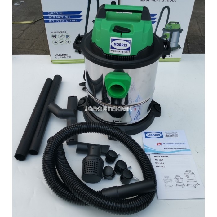 Terbaru Vacuum Cleaner Morris Vacum Cleaner Penyedot Debu Vakum 15 L Stainless