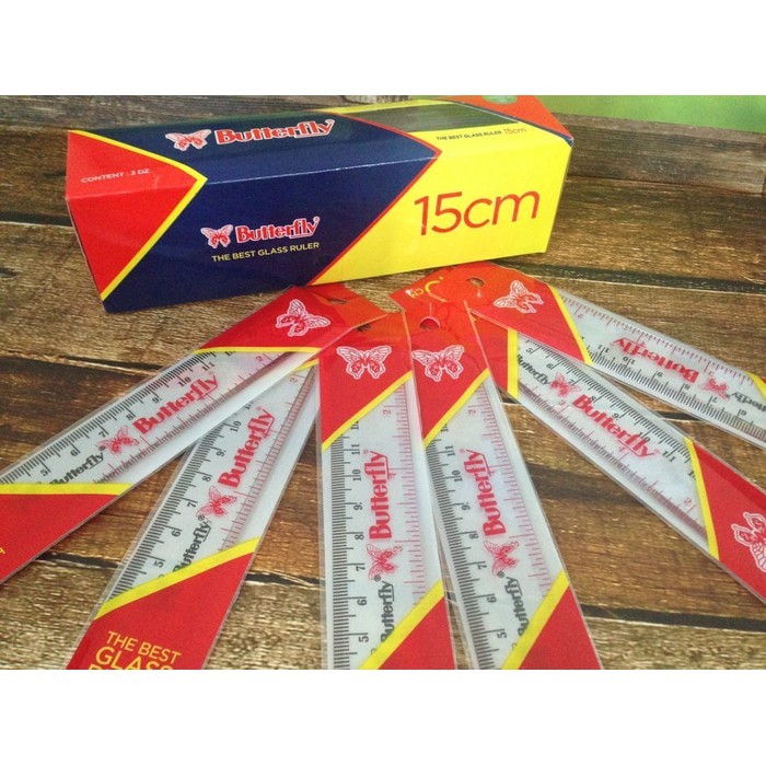 

Penggaris Butterfly 15 Cm