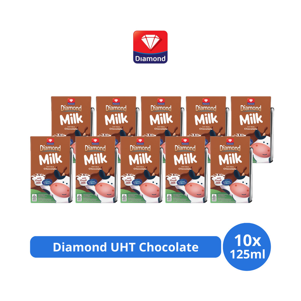 

Diamond Milk Susu UHT Chocolate 125ml x 10 pcs