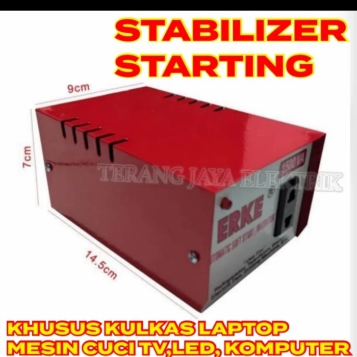 STABILIZER STARTING 1500WATT SLOW OTOMATIS UNTUK KULKAS TV KULKAS