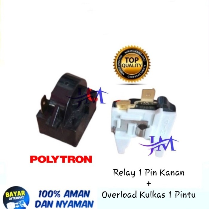 RELAY PTC OVERLOAD KULKAS POLYTRON 1 PINTU