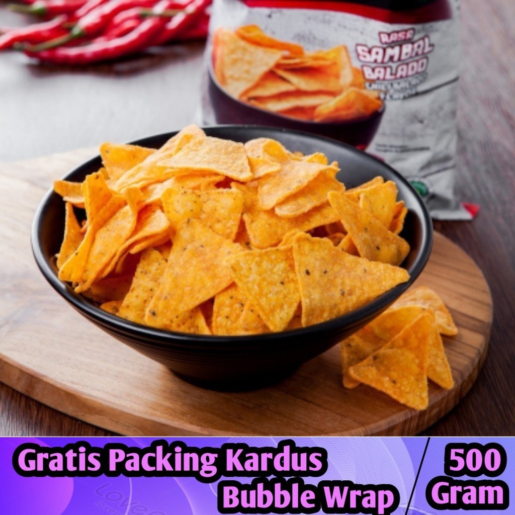 

Tortilla Balado 500gram / Tortila Premium - Iqorni Snack jajanan jadul makanan ringan