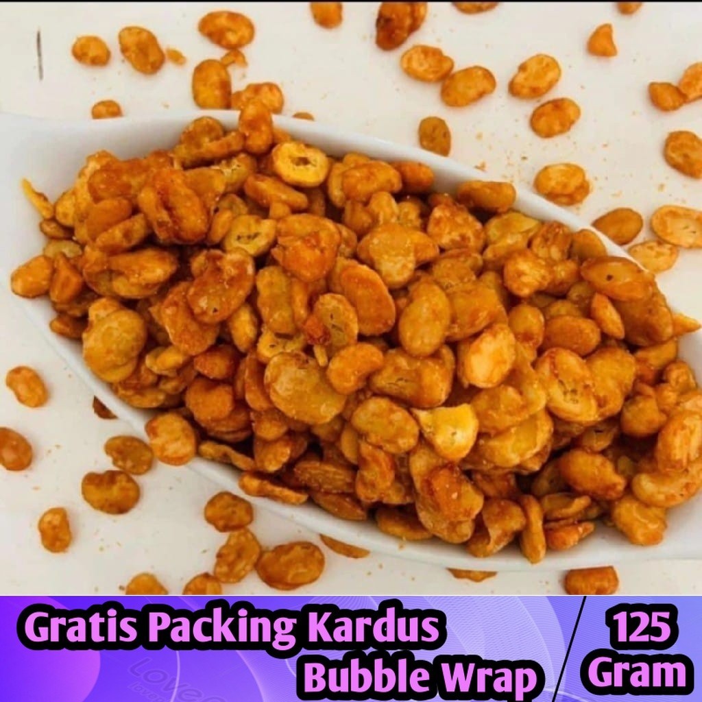 

Cemilan Kacang Koro Pedas 125gram / Kacang Merci Balado - Iqorni Snack cemilan jadul