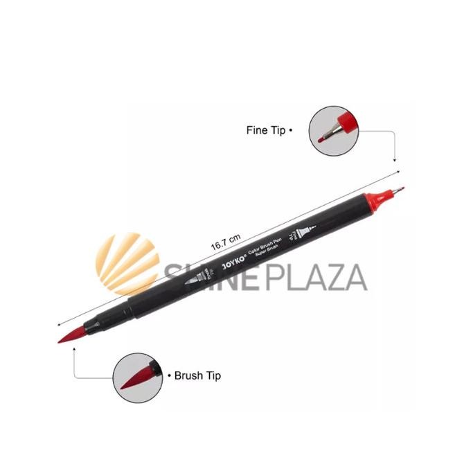 

Hemat Color Brush Pen - Pena Kuas Warna Joyko Clp-13 12 Colors Murah Neo 2024