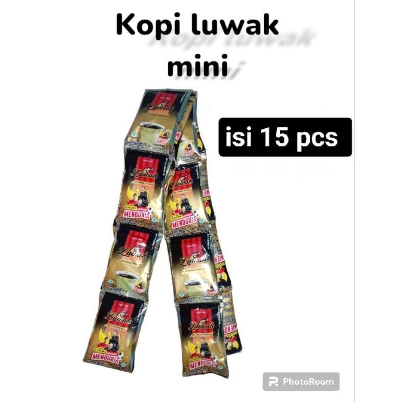 

Kopi Luwak Mini kopi murni premium harga promo 10 gratis 5 [HARGA 1 RENTENG] 15 pcs 6,5 gr kopi luwak / kopi mini / kopi murni