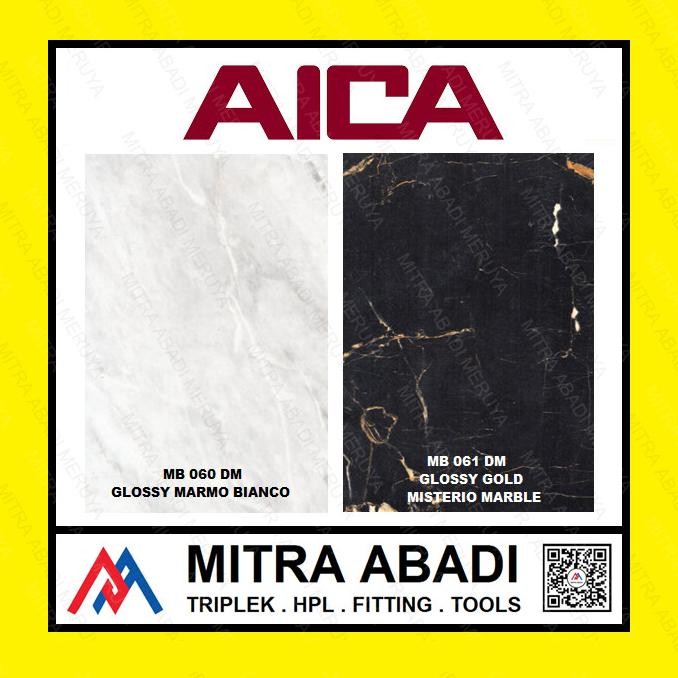 Aica Hpl Mb 060 061 60 61 Dm Misterio Marble Glossy Gold Marmo Bianco