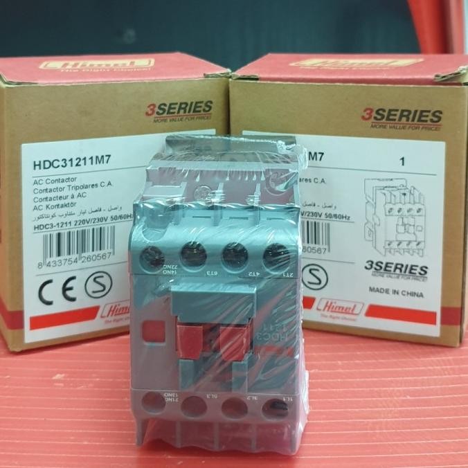 [ Aa ] Himel Magnetic Contactor Hdc3-12 12A Coil 220Vac Hdc31211M7