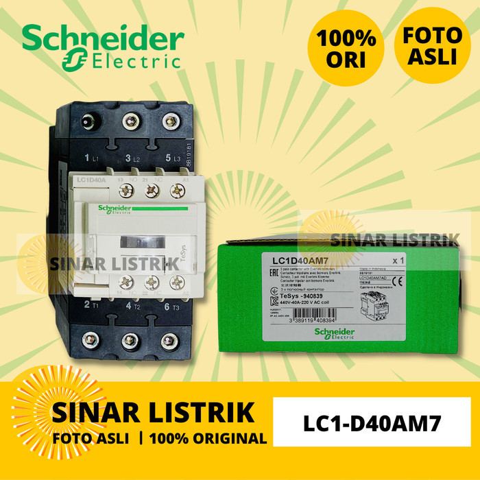 Schneider Lc1D40M7 Lc1-D40M7 Lc1 D40 M7 220Vac Genuine