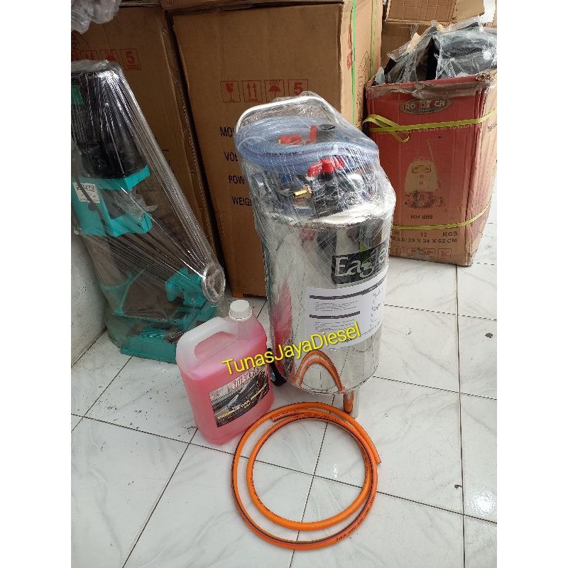 READY STOCK- Tabung Salju 20Liter Stainless + Shampo
