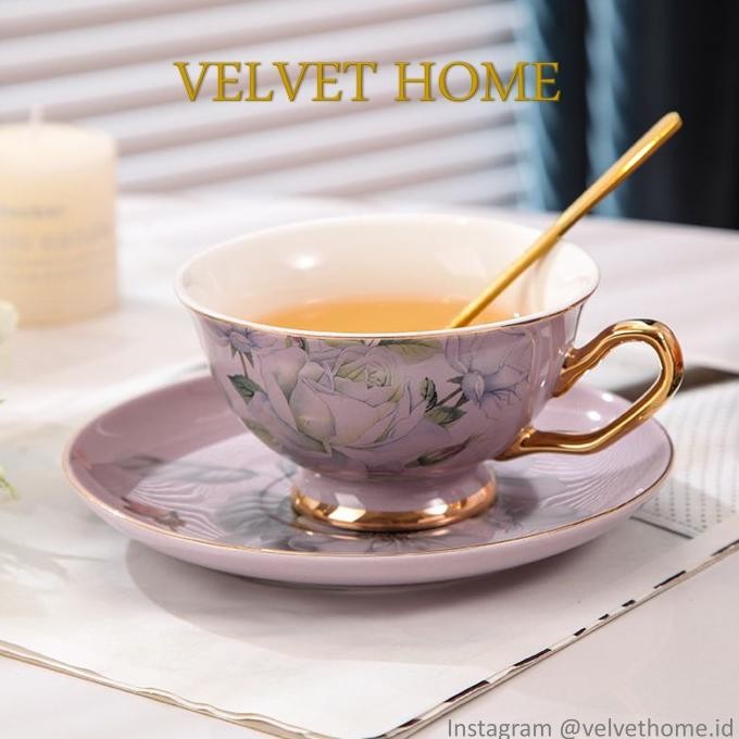 

Hampers Cangkir teacup emas gold Parcel lebaran idul fitri natal kado HS7