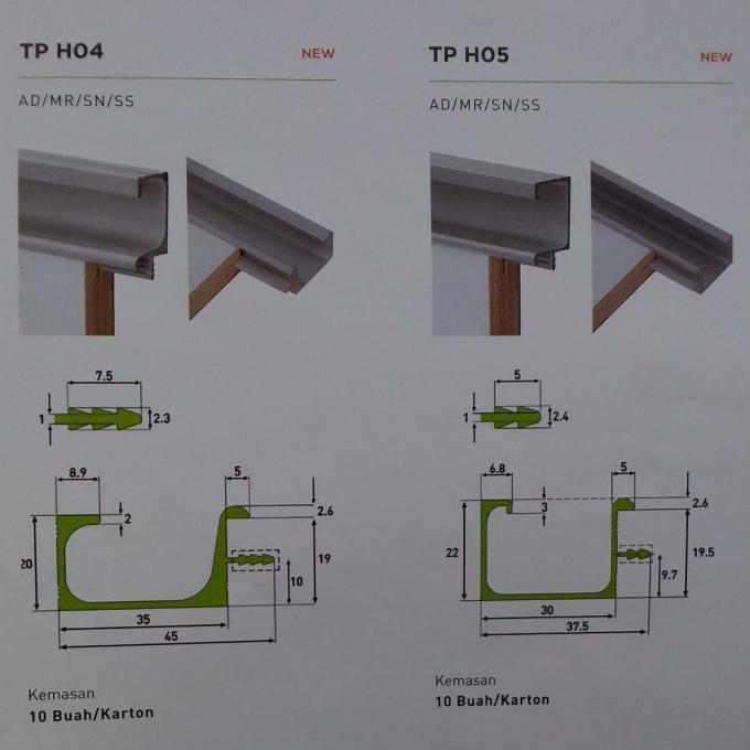 Taco Alumunium Handle Tp-H04 / Jual Edging Alumunium Taco Di Bekasi