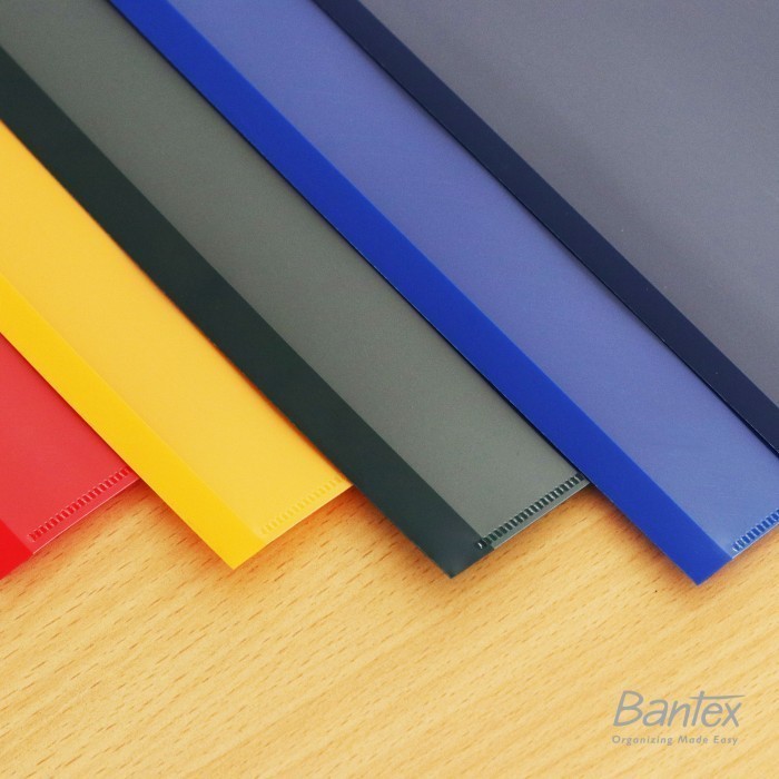 

Bantex 12 Pcs Map L Plastik F4 / Map Bening / L Folder BiColour - 2256