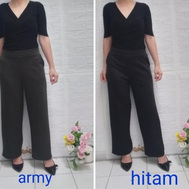 Celana Panjang Putih Wanita Kulot Putih