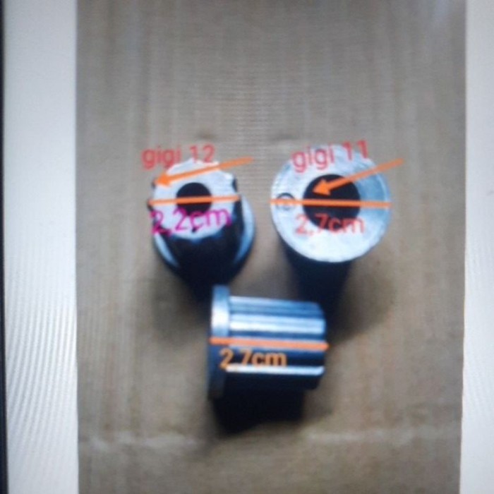 INTI PULSATOR MESIN CUCI GIGI DLM 11 GIGI LUAR 12 LG