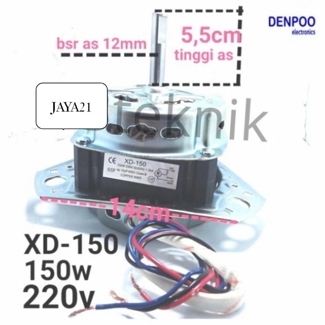 DINAMO PENCUCI MESIN CUCI DENPOO 2 TABUNG