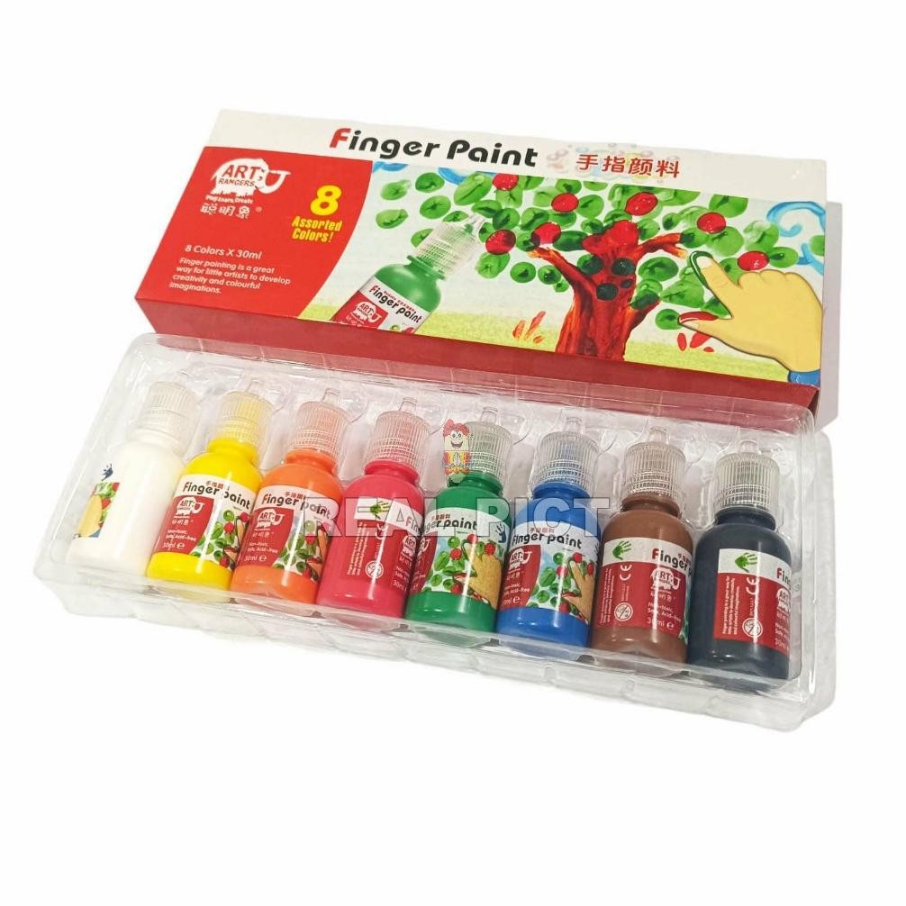 

SPECIAL Finger Paint / washable paint / mainan edukasi anak 8 warna 30ml -79