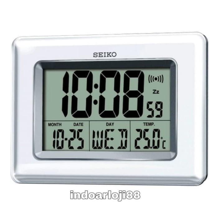 JAM MEJA DIGITAL / JAM DINDING DIGITAL SEIKO QHL058W ALARM CLOCKS