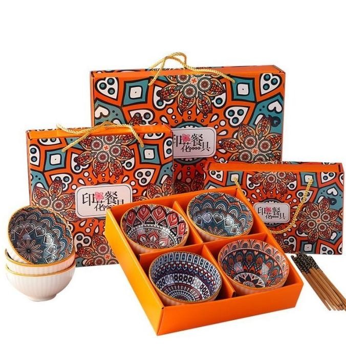 Bohemian japanese 6 Bowl Set Hampers  - Bohemian mangkok keramik BS