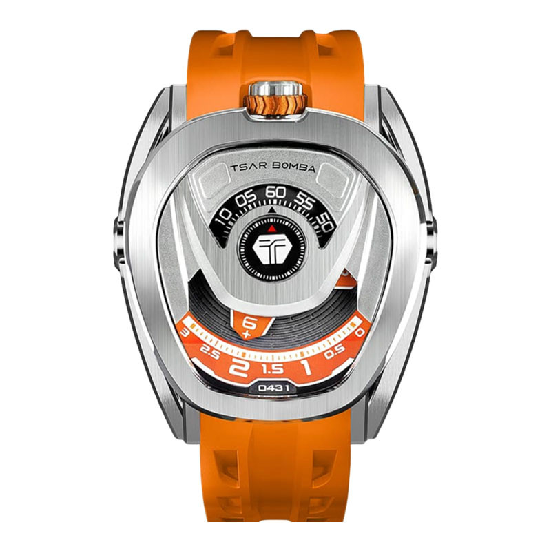 [PRJ 12.12] Jam Tangan Pria Tsar Bomba Reactor TB8213A-01 Interchangeable Automatic Orange Rubber St