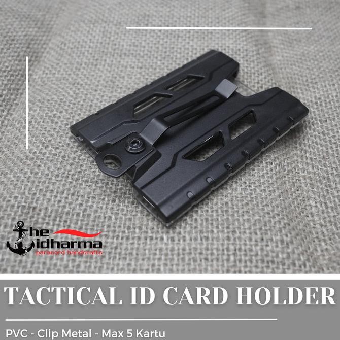 

ID Card Holder Tactical 4 Kartu Clip Metal