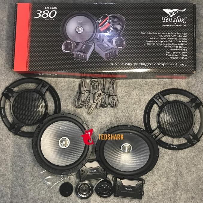 Dijual Tensfox Ten 652N 6.5" 2 Way Component Set Speaker 380W