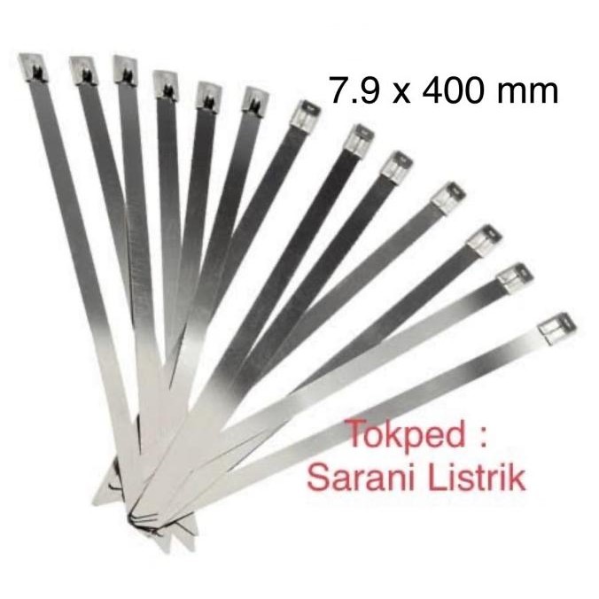 

TERBARU - Stainless Cable Ties - Kabel Tis Stainless 7.9 x 400 mm - 7,9 mm 40 cm