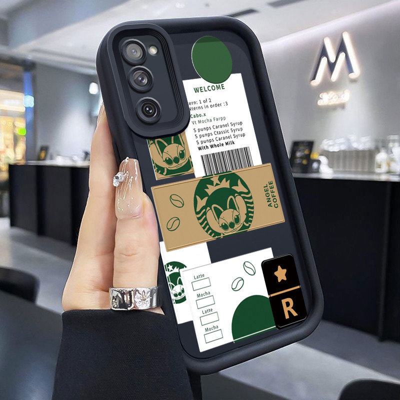 Casing Hp Untuk Samsung S20 FE Samsung S21 FE Case HP casing Softcase ponsel Starbucks yang menarik 