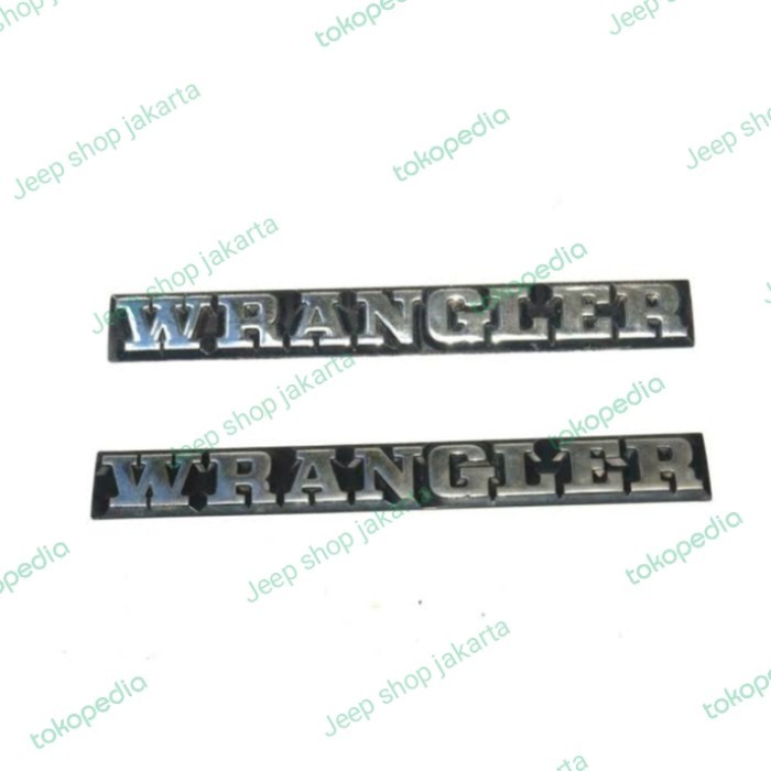 Emblem Tulisan Wrangler Jeep Wrangler Yj Wrangler Tj Baru