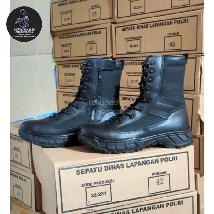 SEPATU PDL POLRI KULIT - SEPATU PDL JATAH POLRI