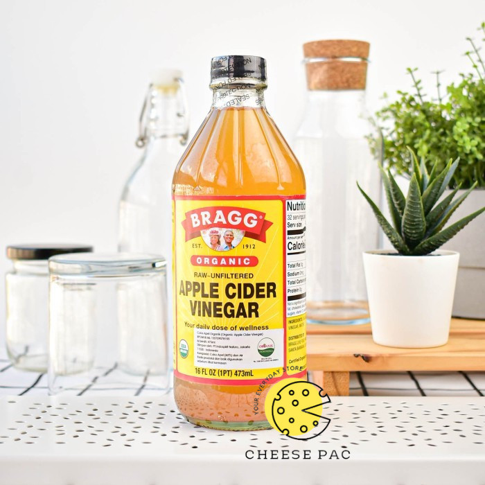 

Bragg Apple Cider Vinegar Raw-Unfiltered with Mother 473 ml Cuka Apel