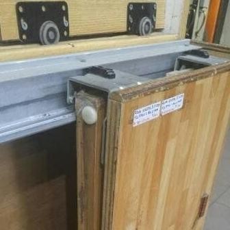 Rel Sliding H-Tech Roda Sliding Gantung 2 Pintu