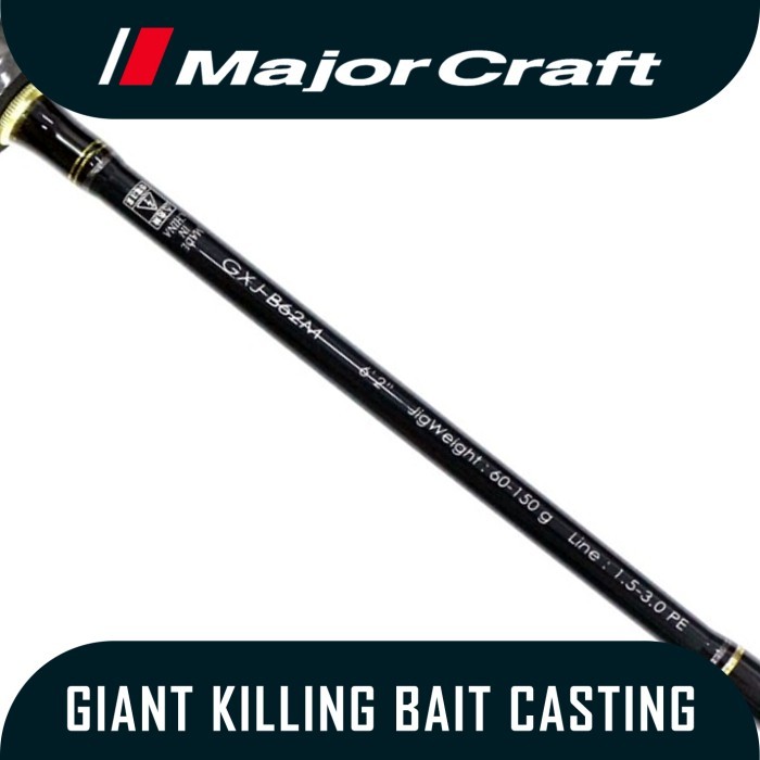 Joran Pancing Jigging Major Craft Giant Killing GXJ-B62M (Baitcasting)