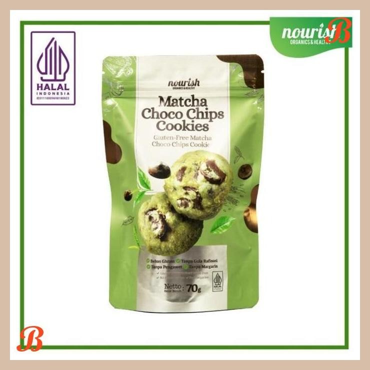 

| NN | MATCHA CHOCO CHIPS COOKIES - GLUTEN FREE MATCHA COOKIES 70GR